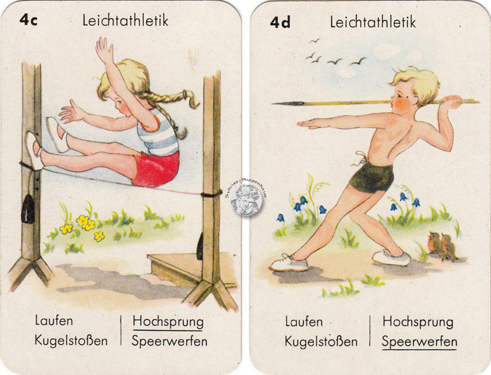 Spiel und Sport Quartettspiel 50er Jahre