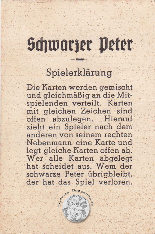 Schwarzer Peter die Vogelhochzeit